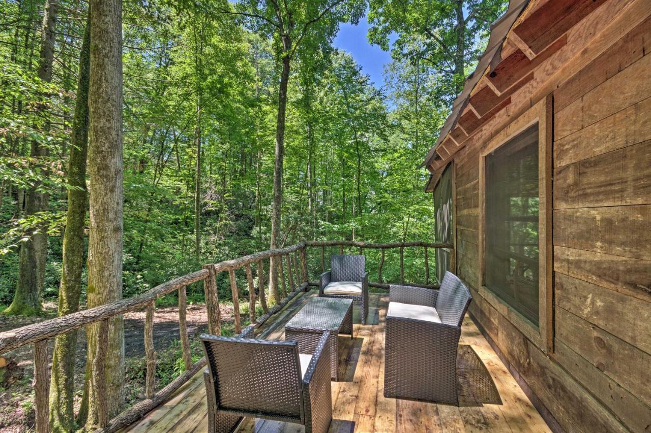 Creekside Cabin With Deck In Pisgah Forest! Barnardsville Kültér fotó