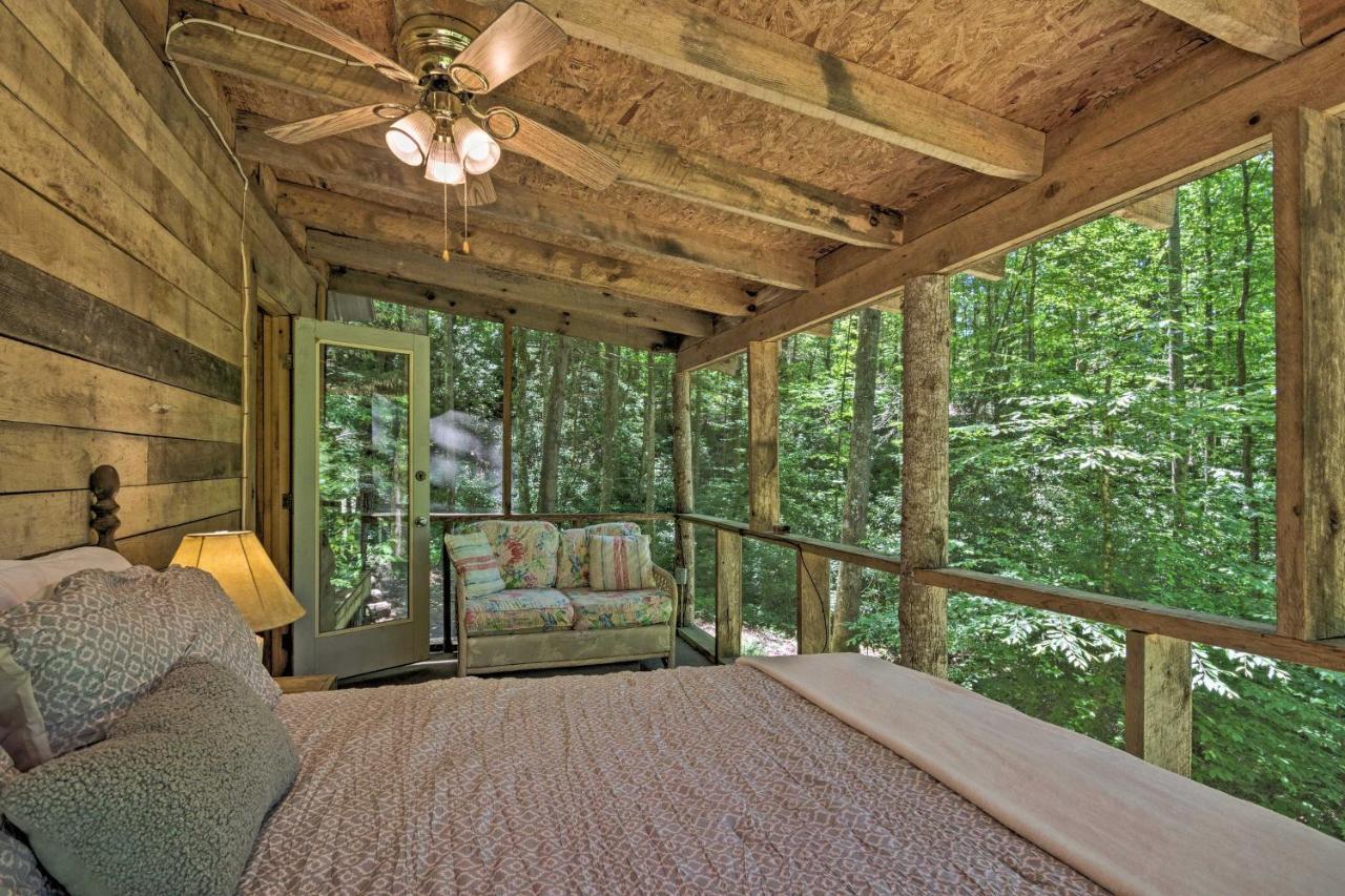 Creekside Cabin With Deck In Pisgah Forest! Barnardsville Kültér fotó