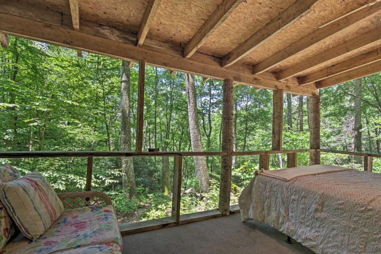 Creekside Cabin With Deck In Pisgah Forest! Barnardsville Kültér fotó