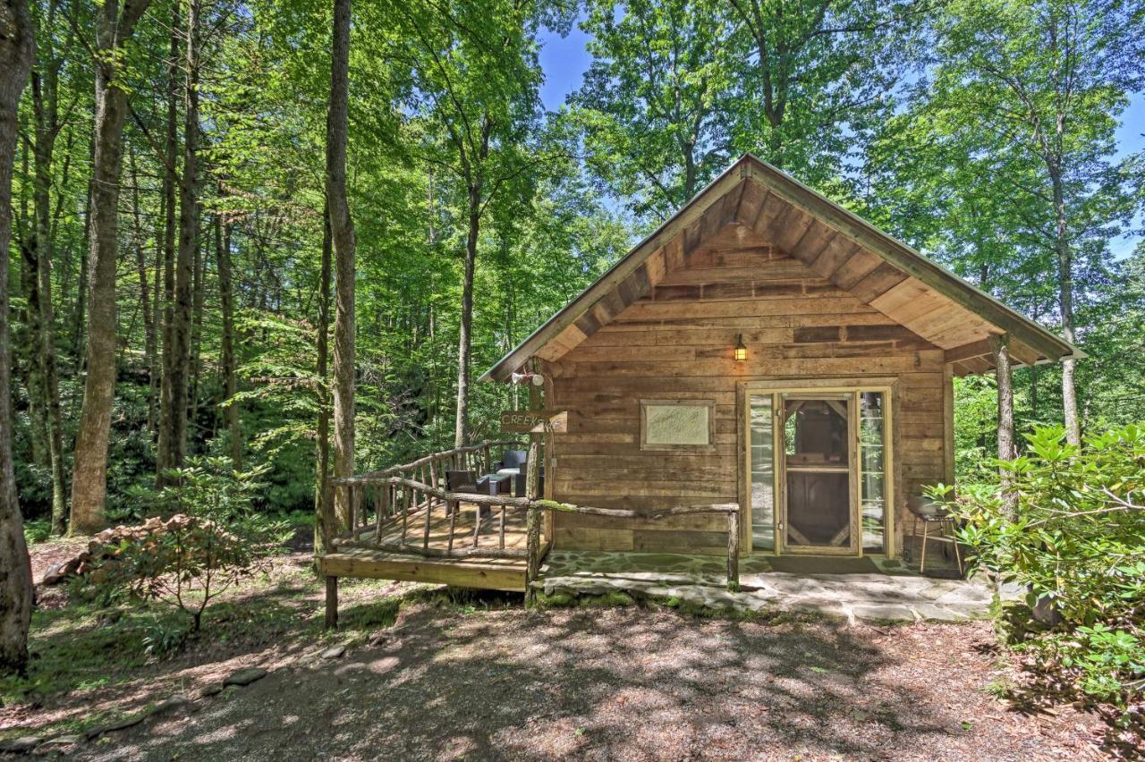 Creekside Cabin With Deck In Pisgah Forest! Barnardsville Kültér fotó